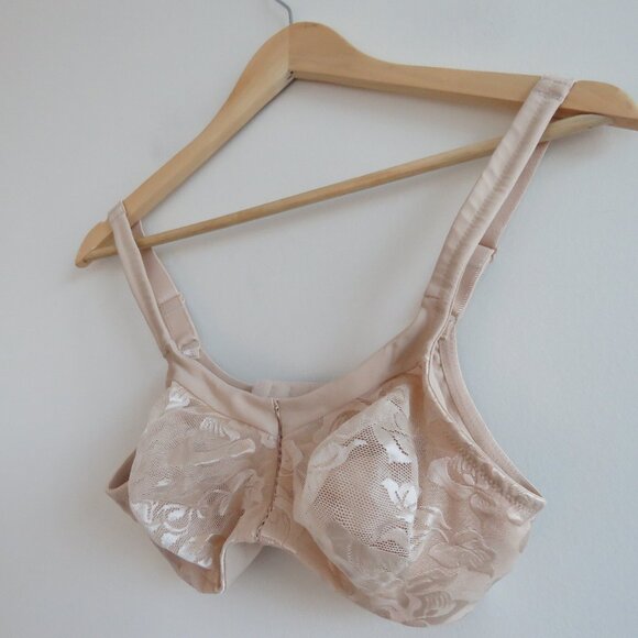 WACOAL Awareness Full Figure Seamless Wire Free Bra in Sand Lace - Size 36B - Picture 6 of 12